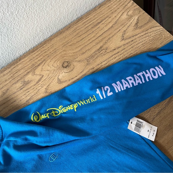 2013 Run Disney WDW Half 1/2 Marathon Womens M Donald Duck Blue Full-Zip Hoodie - Picture 5 of 5